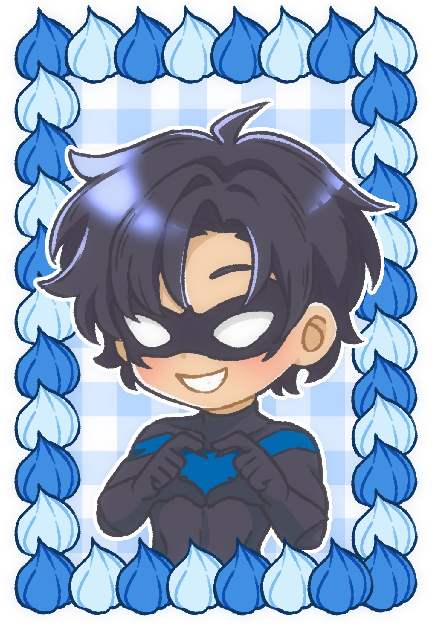 Batfam Heart Acrylic Standees