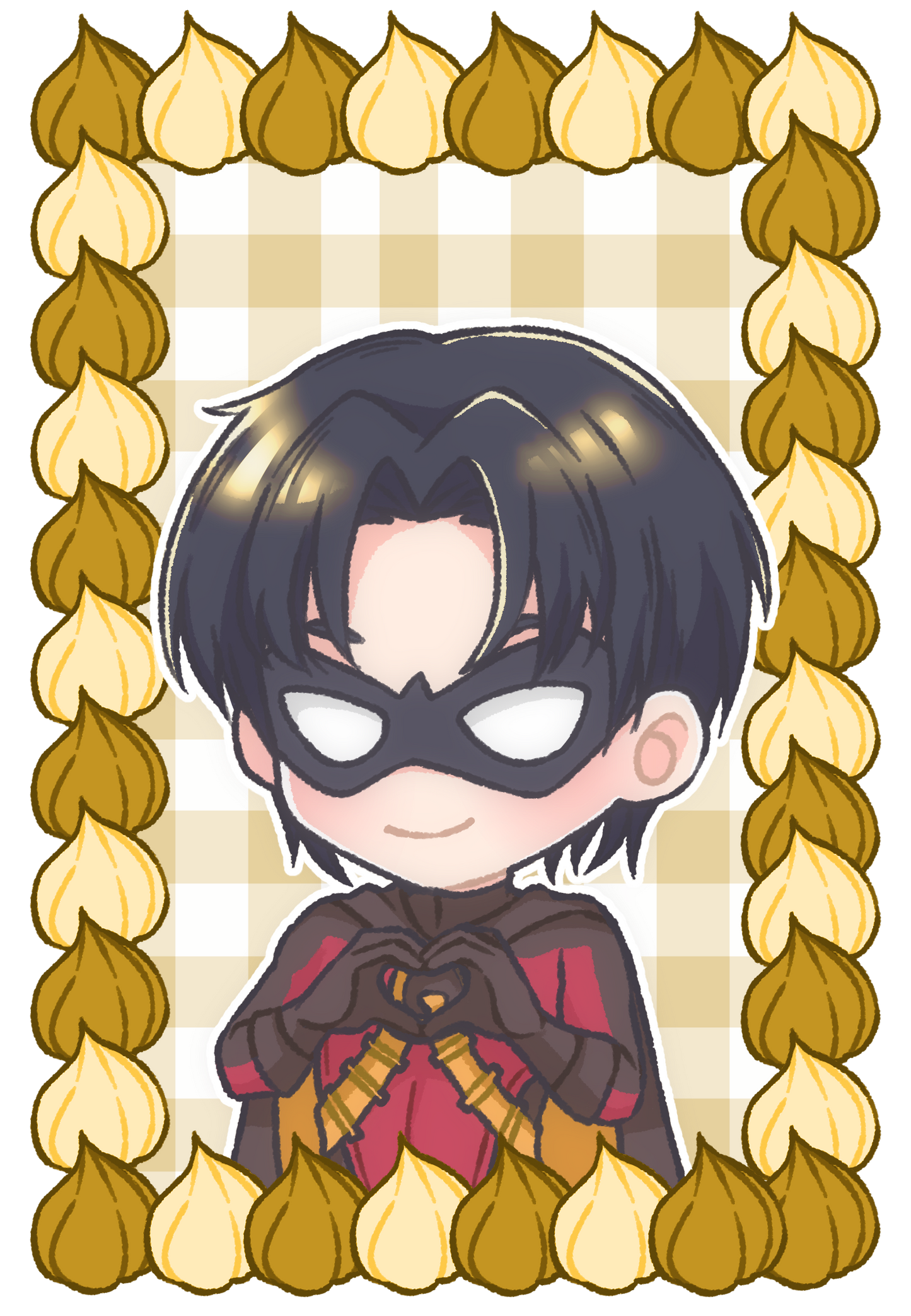 Batfam Heart Acrylic Standees