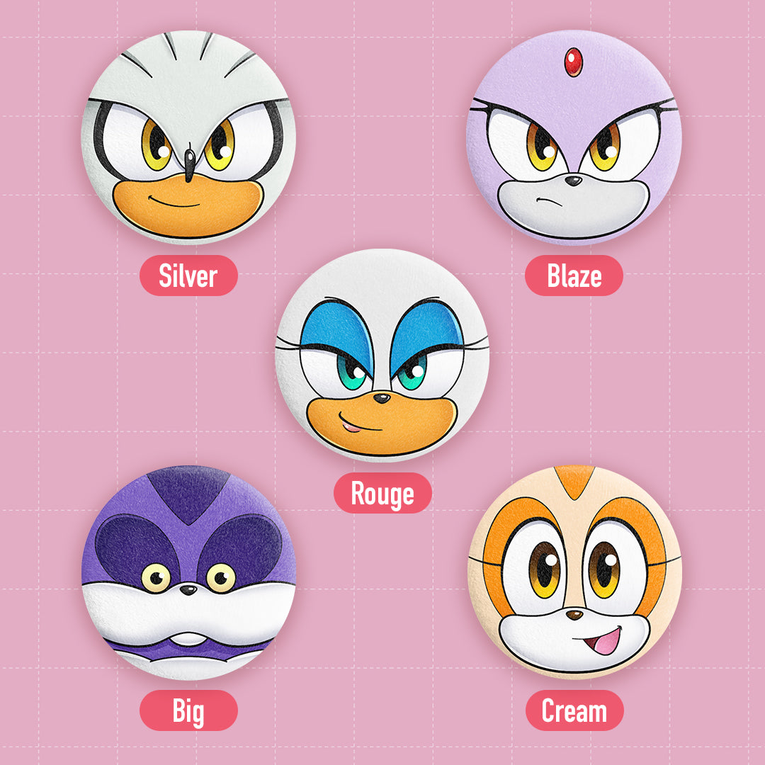 [PREORDER] Sonic 5.8cm Plush Buttons
