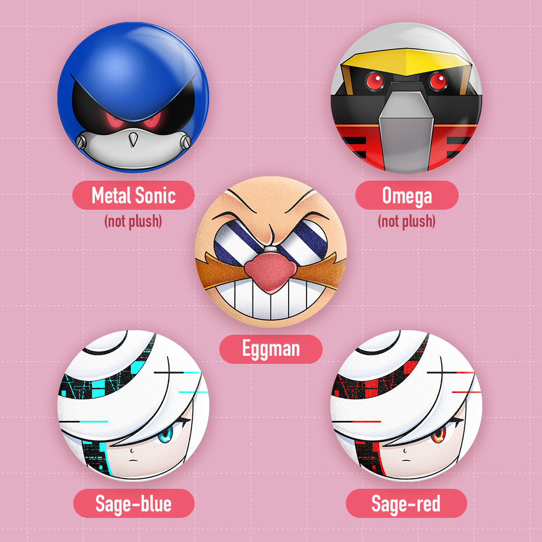 [PREORDER] Sonic 5.8cm Plush Buttons
