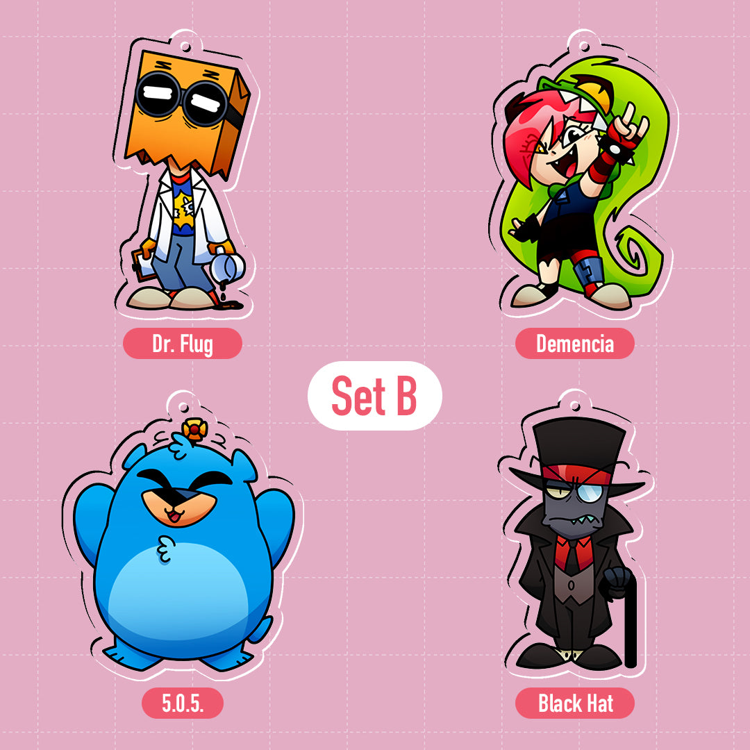 [PREORDER] Villainous 6cm Acrylic Charms