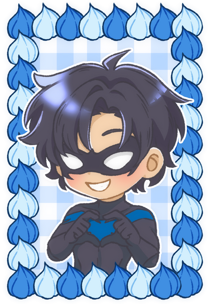 Batfam Heart Acrylic Standees